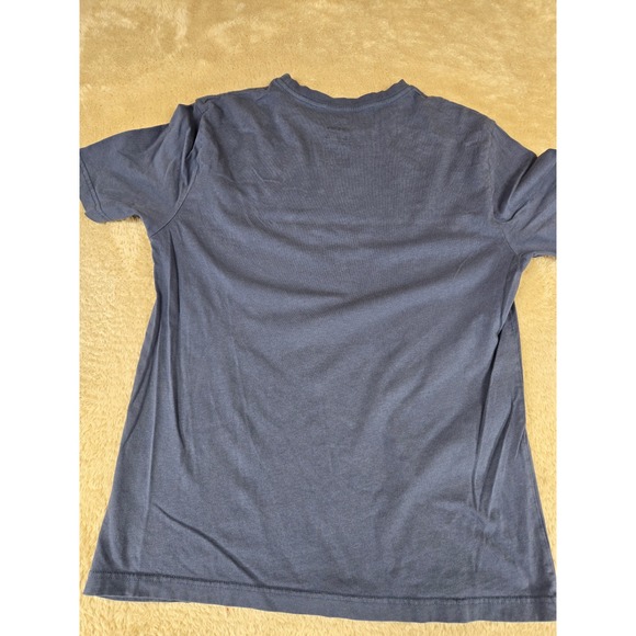 Hurley Mens Graphic Logo T-Shirt Navy Blue Short Sleeve Cotton Crew Neck Size M - Picture 6 of 7